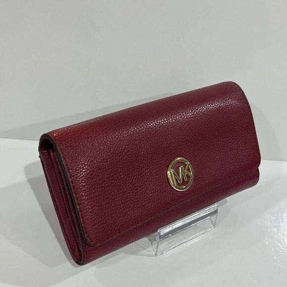 Michael Kors Burgundy Leather Wallet - Picture 7 of 8